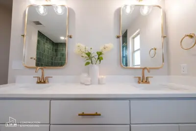 Contemporary Comfort Bathroom — Kitchen Remodeling project by LFM Construction & Remodeling