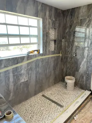 Construct a Walk-In Shower from the Ground Up — Kitchen Remodeling project by Austin Dream Remodeling