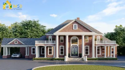 Classic Villa Home Exterior Design Visualization Saint Louis Missouri USA by JMSD Consultant - 3D Visualization Studio