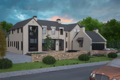 3D Exterior Rendering of a Residential Home — Landscape Design project by JMSD Consultant - 3D Visualization Studio in Menlo Park
