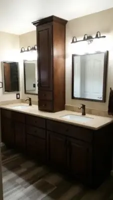 Contemporary Bathroom Renovation — Kitchen Remodeling project by Henle Construction, Inc.