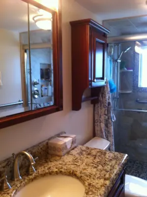 Tailored Bathroom Renovation — Kitchen Remodeling project by Beck & Ness Woodworking