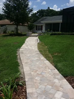 John Madison Landscape- Back Yard Pathway — Landscape Design project by John Madison Landscape Inc.