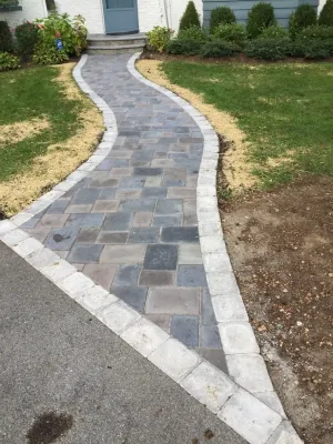 Scarsdale ny new stoop stairs and walkway — Landscape Design project by Joseph Bulfamante And Son Landscape Design/Build