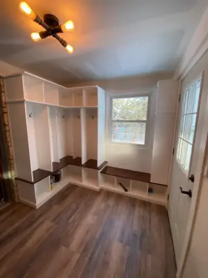Personalized Locker Room and Mudroom Renovation by Paramount Tile Design