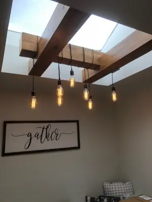 Bespoke Skylight Lighting Fixture — Kitchen Remodeling project by NCD Cabinets & Construction Inc.
