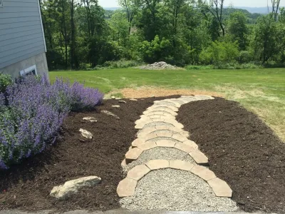 Front Yard Paver Design and Install — Landscape Design project by JRB Lawn Care And Landscaping