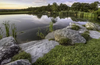 A Pond in Vermont by Julie Moir Messervy Design Studio (JMMDS)