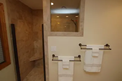 Personalized Shower Surround - Bathroom Renovation - Midland, MI by Tri-City Remodeling & Nowak Cabinets