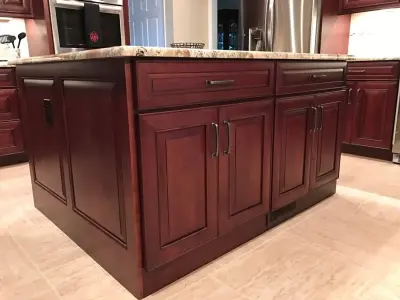 Traditional Dark Wood Kitchen | Freehold, NJ by Len's Remodeling And Contracting Services
