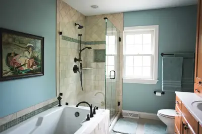 DeYoung Primary Bathroom by Mulberry Builders LLC
