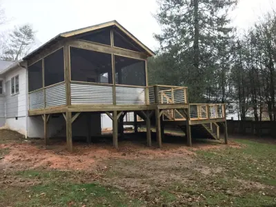 Porch Deck — Kitchen Remodeling project by Blue Ridge Renovations WNC LLC