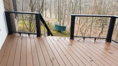 Cable Railing and Composite Materials by Medina Exteriors & Remodeling