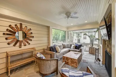 Dilworth covered patio by Hopedale Builders, Inc.