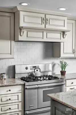 Dover Barnwood with Whipped Cream Hickory by Haas Cabinets