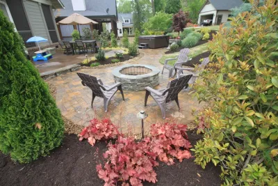 A Backyard for Entertaining in North Main — Landscape Design project by Jwk Design in Greenville