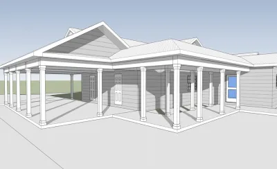 Augusta Laundry Room & Carport Addition — Landscape Design project by Jwk Design in Greenville