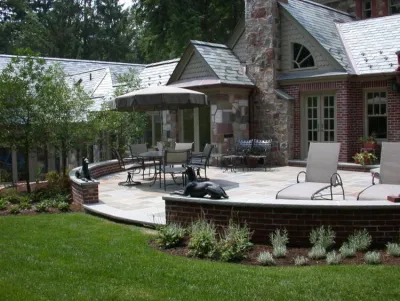 Woodland Patio & Landscape Renovation — Landscape Design project by Jwk Design