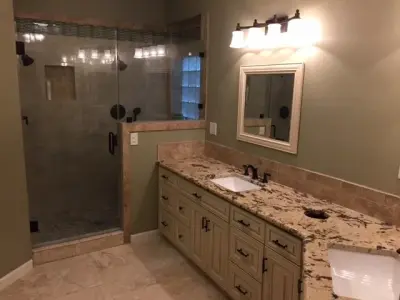 Dual Shower Renovation — Kitchen Remodeling project by Knight Residential Services