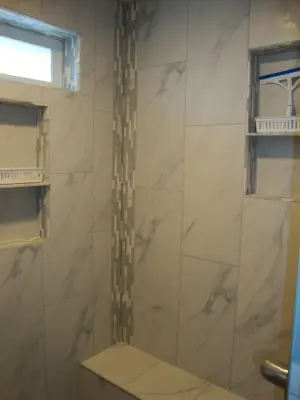 Spacious Tiled Shower by Fix Spokane