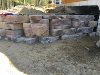 Rosetta Hardscapes In Progress — Landscape Design project by Kalamazoo Garden & Interior Design, LLC