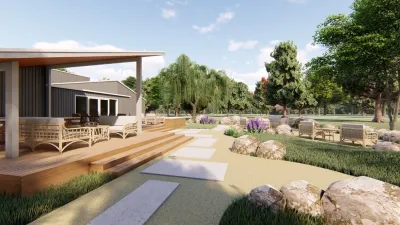 Hillside Home 3D Rendering by Karen Aitken And Associates