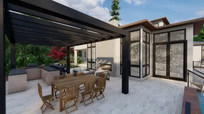 Modern Landscape 3D Rendering by Karen Aitken And Associates