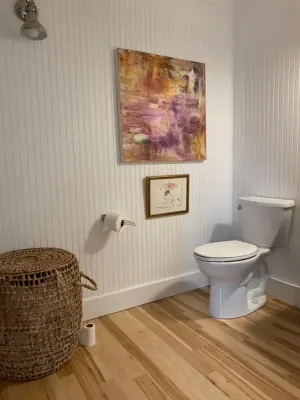 Stylish Restroom by Align Design LLC