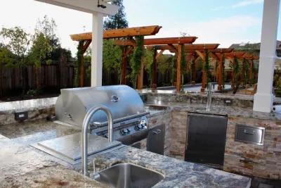 Tuscan Bocce Ball Court — Landscape Design project by Karen Aitken And Associates