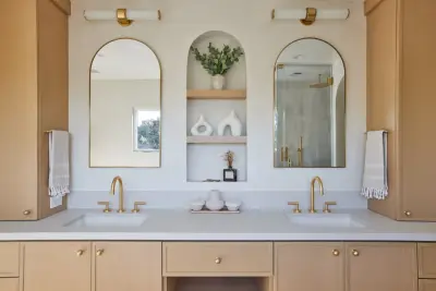 Sophisticated Hancock Park Main Bathroom Renovation by Concept Renovations, Inc.
