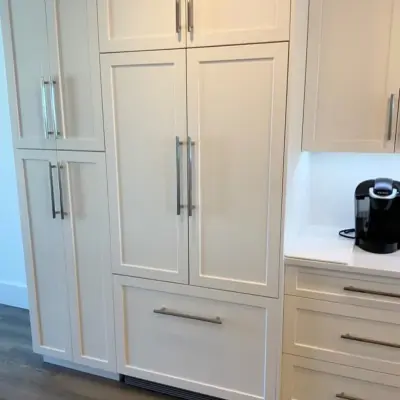 Sophisticated White Kitchen Renovation in Naples — Kitchen Remodeling project by Italian PNR Group