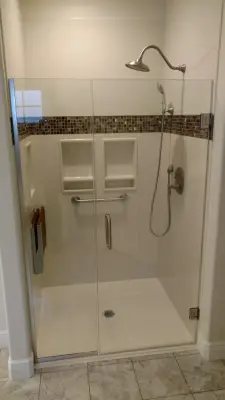 Expanding a Compact Shower — Kitchen Remodeling project by Amos Building Company