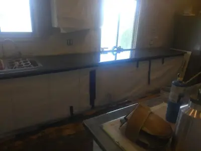 Resin Surface Countertops — Kitchen Remodeling project by ABN Homes, LLC