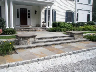 New Canaan Homestead — Landscape Design project by Keith E. Simpson Associates, Inc. in New Canaan