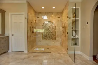 Fairway Restroom by Leigh Lusk Interiors
