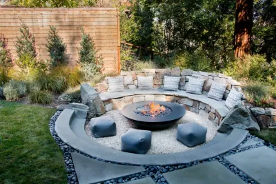 Firepits (Various Projects) — Landscape Design project by Keith Willig Landscape Architecture, Inc.