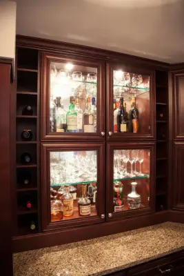 Completed Lower Level in White Oak by Legacy Builders Group