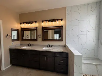 Krieg Primary Bathroom by Fairless Homes LLC