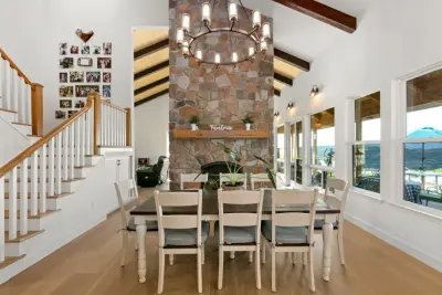 Rural-Themed Pool House 2022 by Trilogy Construction, Inc.