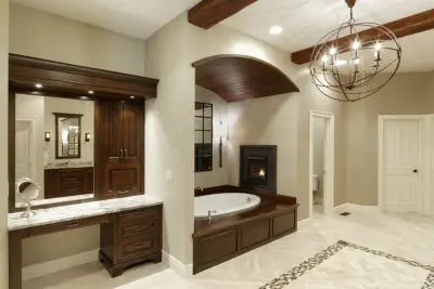 Lexington Renovation: Main Bathroom and Bar by Michaelson Homes LLC