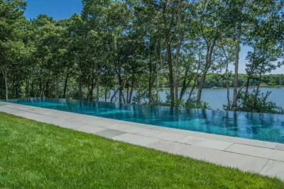 Cape Cod Ocean Front Home on Shoestring Bay, Cotuit, MA — Landscape Design project by Kimberly Mercurio Landscape Architecture