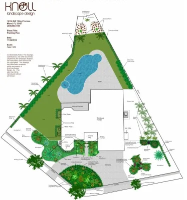 Our CAD Designs — Landscape Design project by Knoll Landscape Design Miami