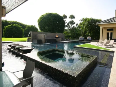 Contemporary Boca Raton Florida Residence 2 — Landscape Design project by Krent Wieland Design, Inc.
