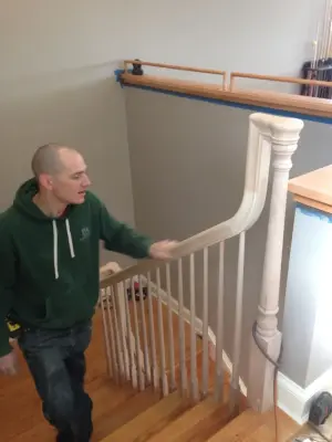 Maple Railing — Custom Home Builders project by Ingrained Woodworking, Inc.