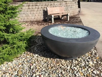 Outdoor Firepits - Kuert Outdoor Living Showroom - Goshen — Landscape Design project by Kuert Outdoor Living