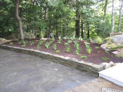 Lakeside Landscape - Retaining Wall Construction in Belgrade, ME