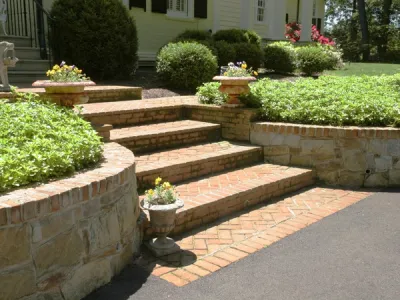 Stone Walls — Landscape Design project by Land Art Design, Inc.