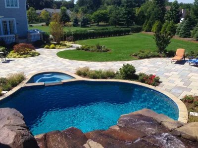 Poolside Hideaway in Colts Neck — Landscape Design project by Land Identity
