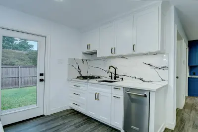 Contemporary Renovation of Kitchen, Laundry, and Living Areas - Dallas, TX by Chellyanna - Custom Homes, Additions, Renovations