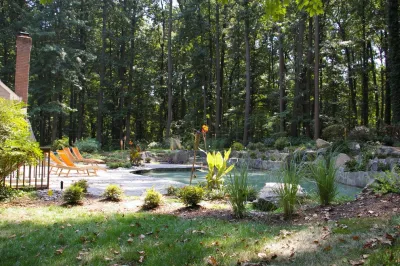 Wooded Oasis — Landscape Design project by LandArt Associates, LLC.